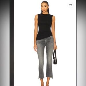 Mother The Insider Crop Step Fray size 28